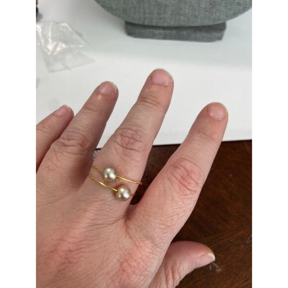 wire ring size 8 gold tone - Picture 1 of 4